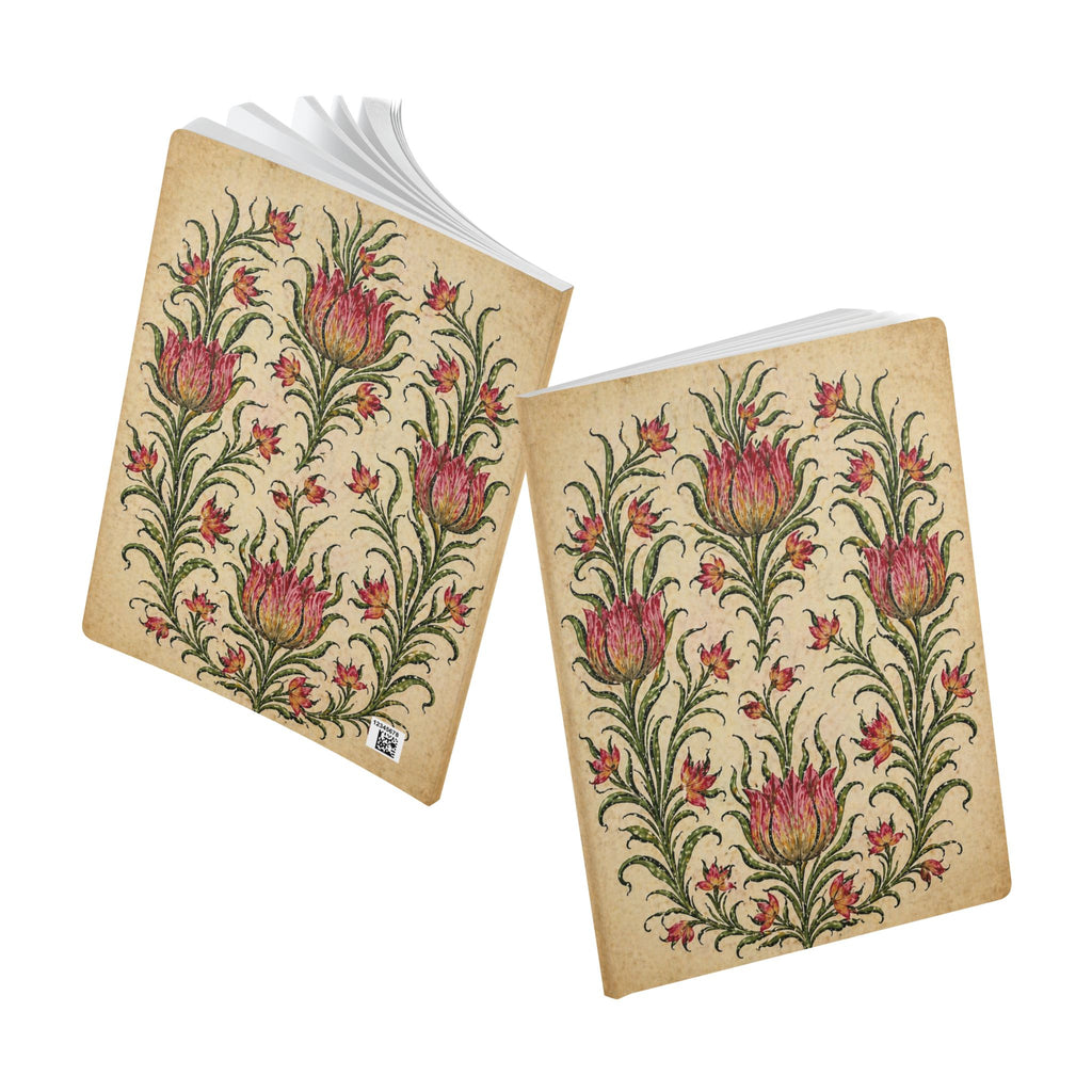 Botanical Garden Vintage-style Floral Journal —Garden Softcover Notebook