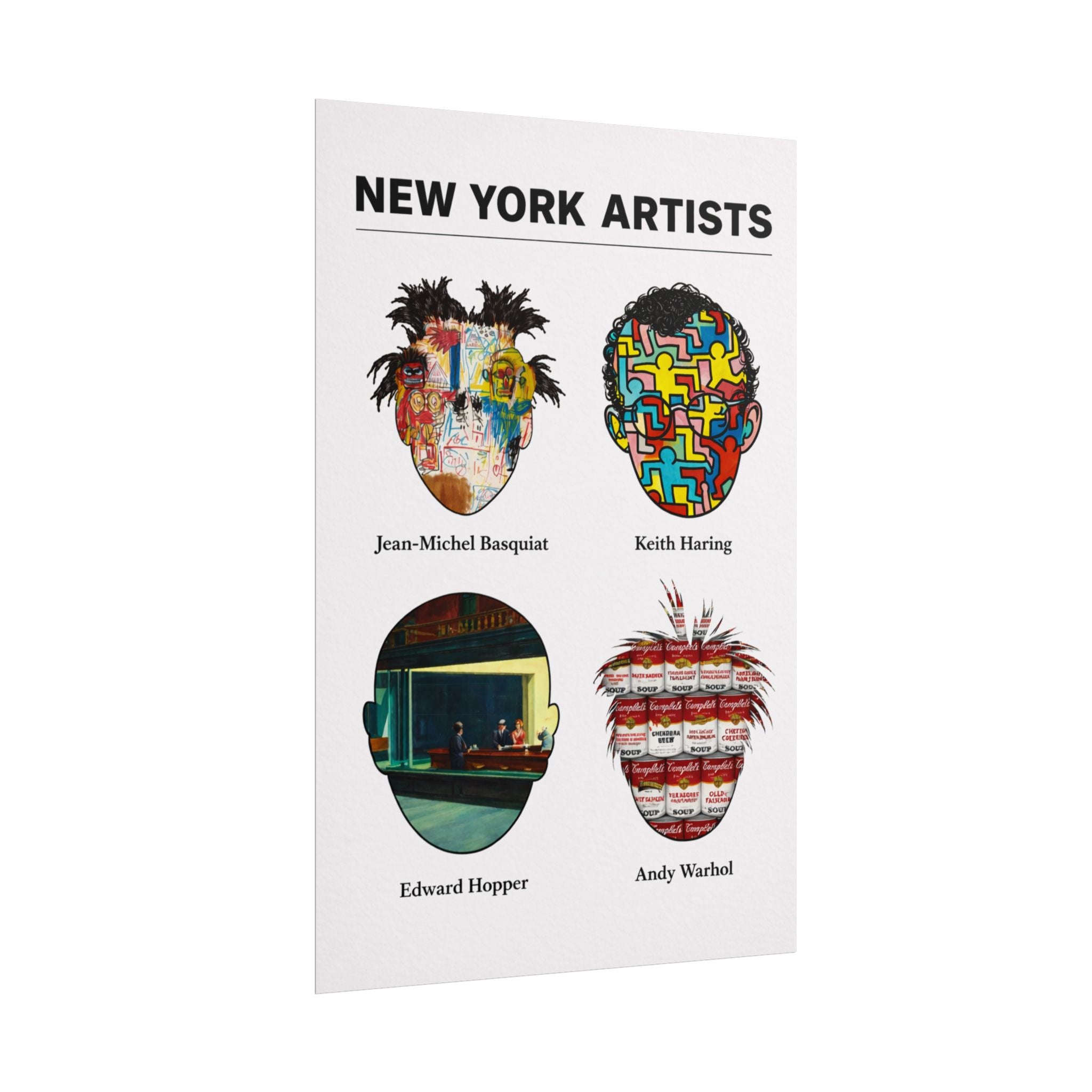 New York Artists Rolled Poster | Dorm Room Decor