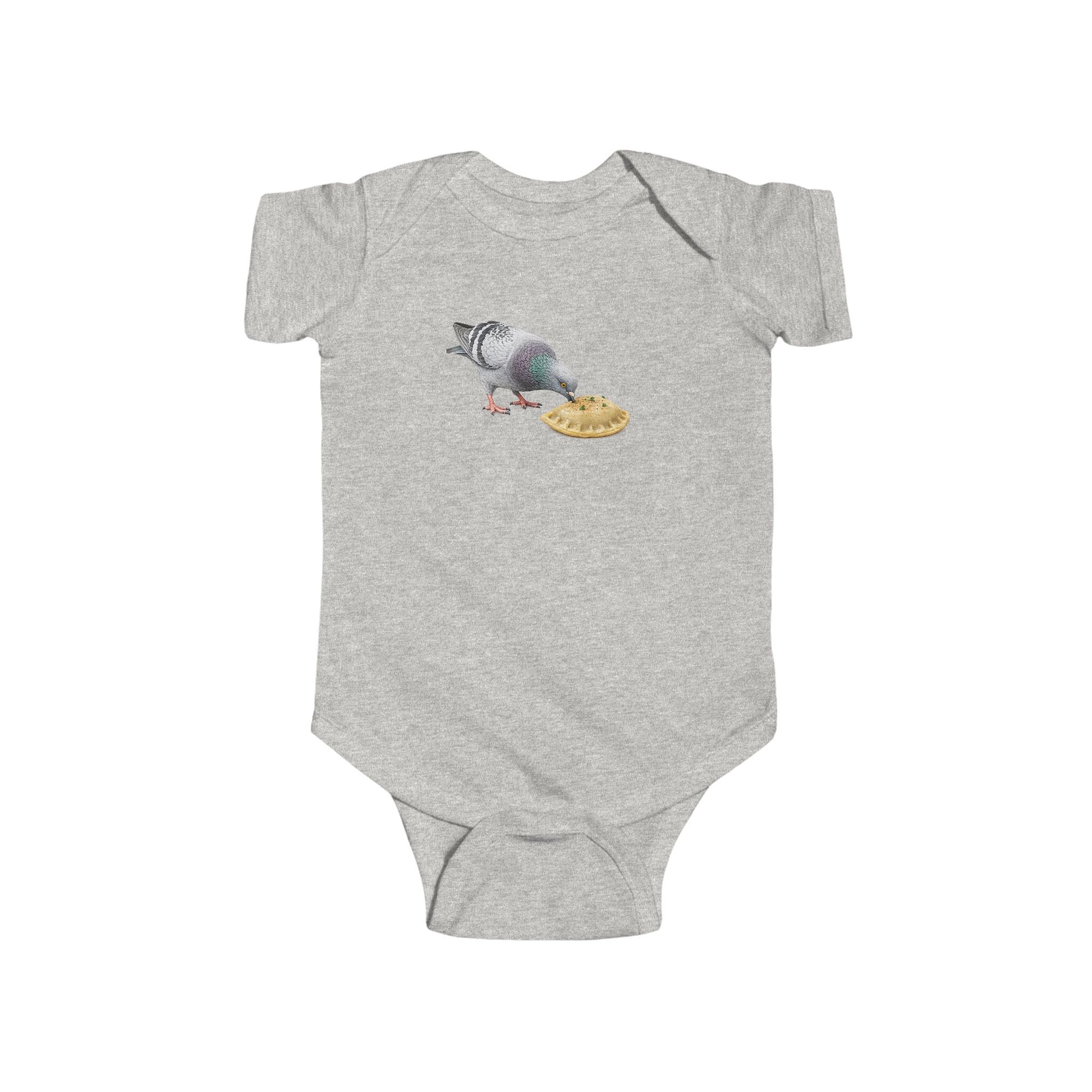Customizable Greenpoint NYC Pigeon Baby Onesie | New Yorker Reveal Infant Bodysuit