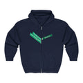 Lower East Side Street Sign Zip Up Hoodie   NYC East Village Basquiat Bowery  Hooded Sweatshirt