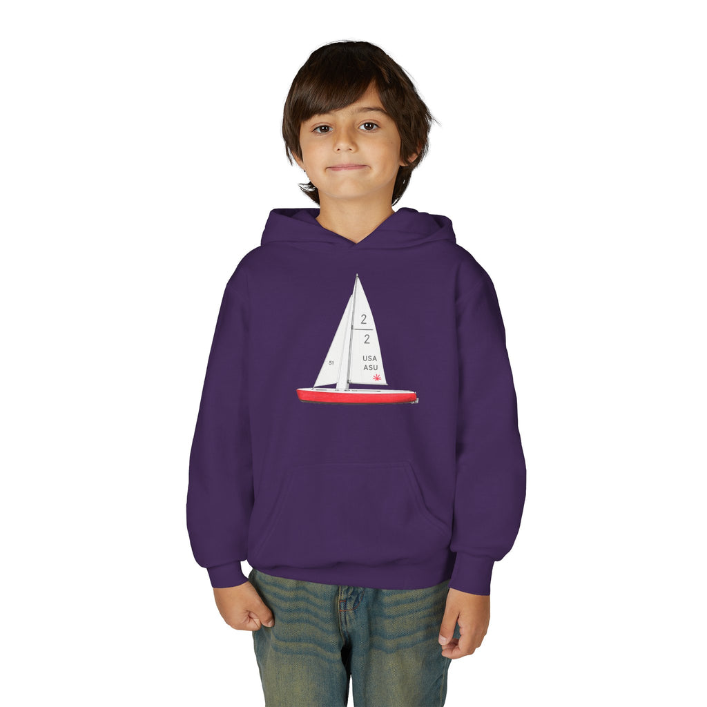 Central Park Model Sailboat NYC Kids Hoodie | New York Childrens Hooded Sweatshirt