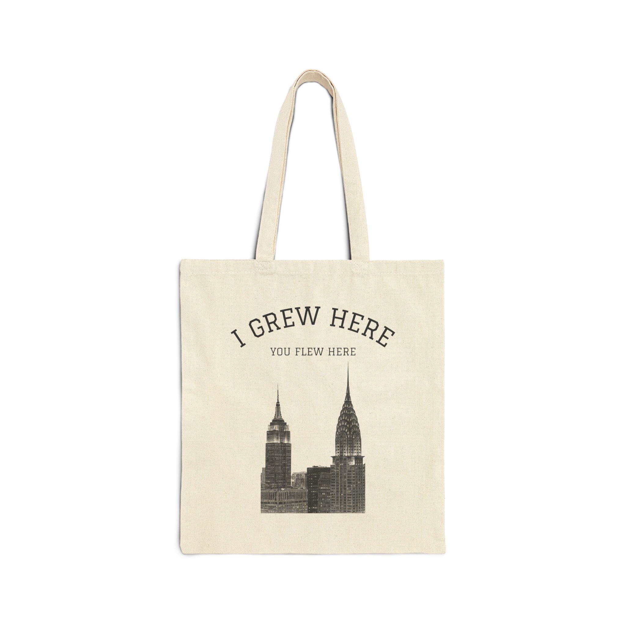 New York City Skyline Bag | I Grew Here You Flew Here NYC Tote Bag