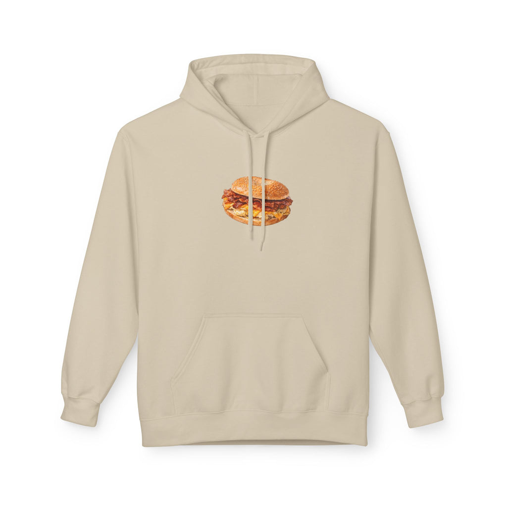 NYC Bacon Egg and Cheese Hoodie — New York Sandwich Hooded Pullover Sweatshirt