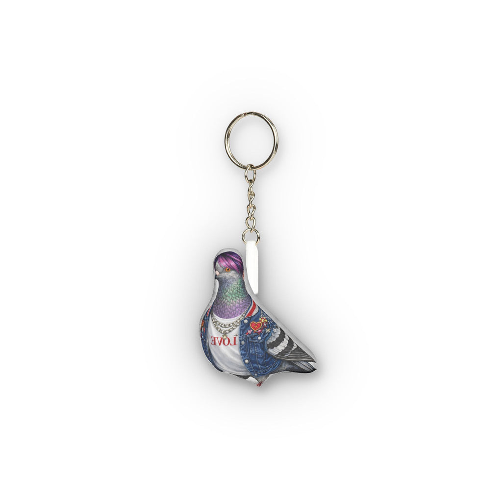 Koreatown NYC Pigeon Mini Plush Keychain | K-Pop Bird Lover Plushie Bag Charm