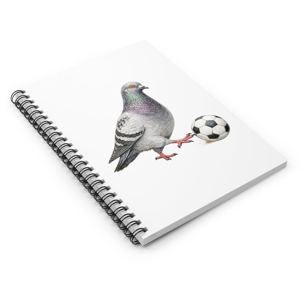 Customizable Corona NYC Pigeon Spiral Journal | Queens Soccer Futbol Bird Lovers Notebook