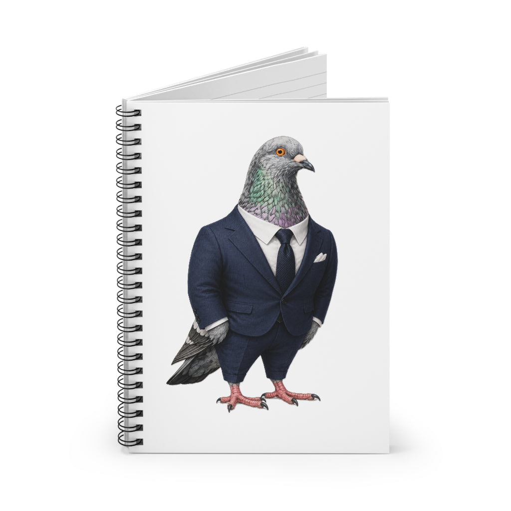 Customizable Billionaires' Row NYC Pigeon Spiral Journal | Bird Lovers Notebook