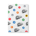 New York Subway Train Transit Icons  Pattern Journal | NYC Metro Subway Pattern Softcover Notebook