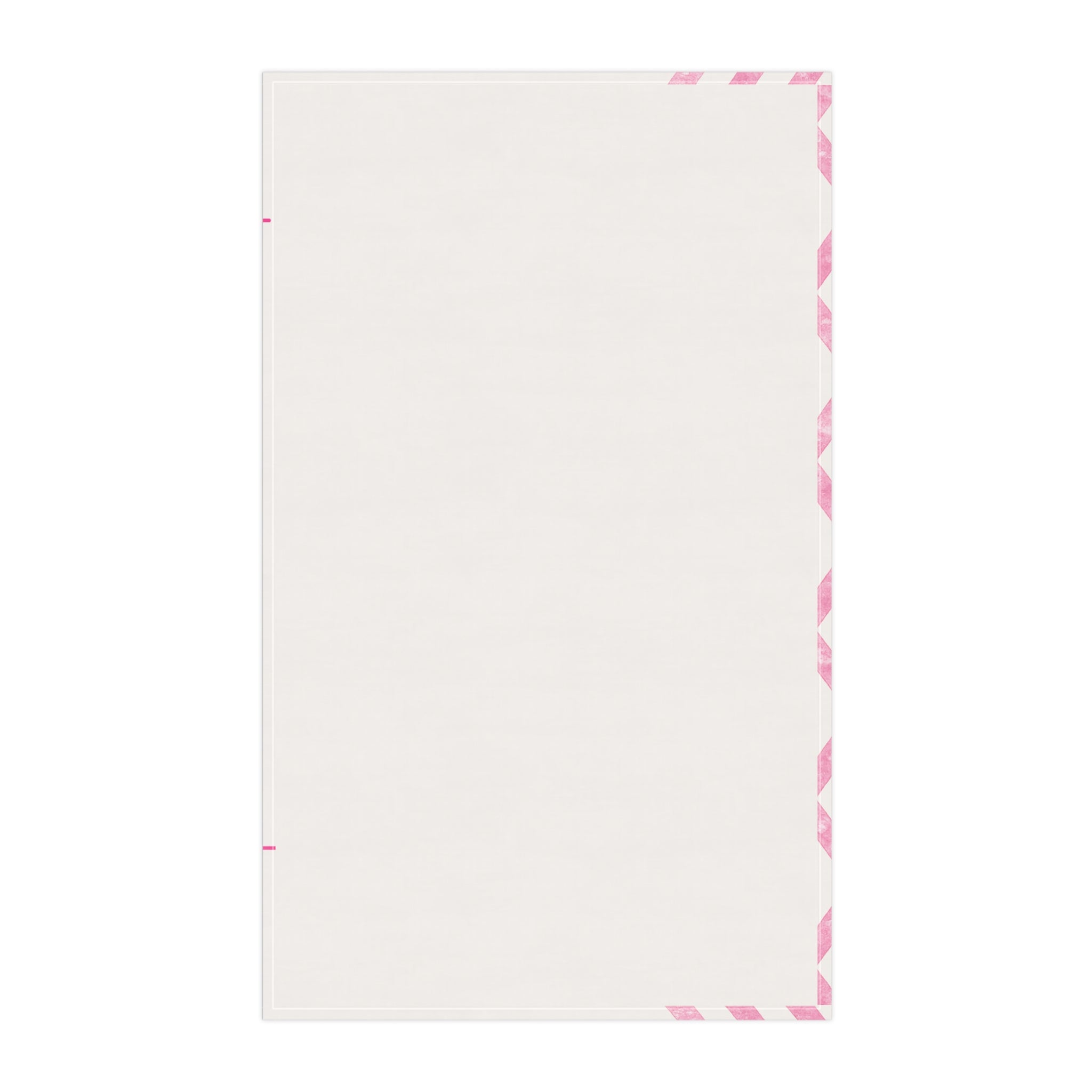 NYC Manhattan Skyline Pink Chevron Tea Towel — Minimal Pink & White New York City Skyline Kitchen Linen