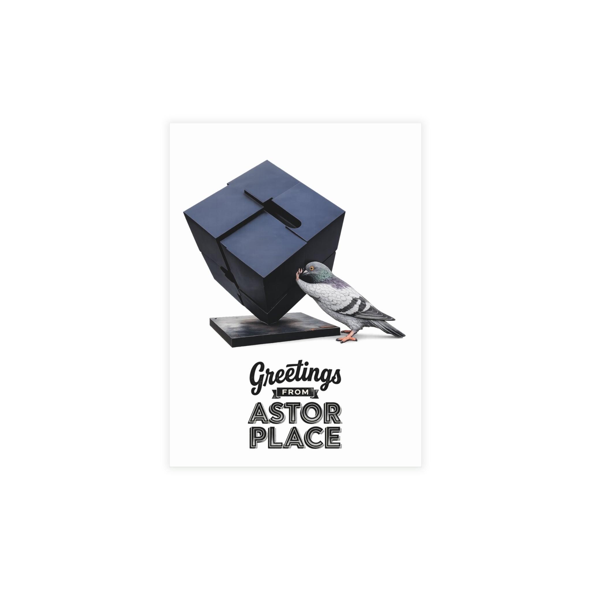 Astor Place NYC Pigeon Postcard Bundle (envelopes included)