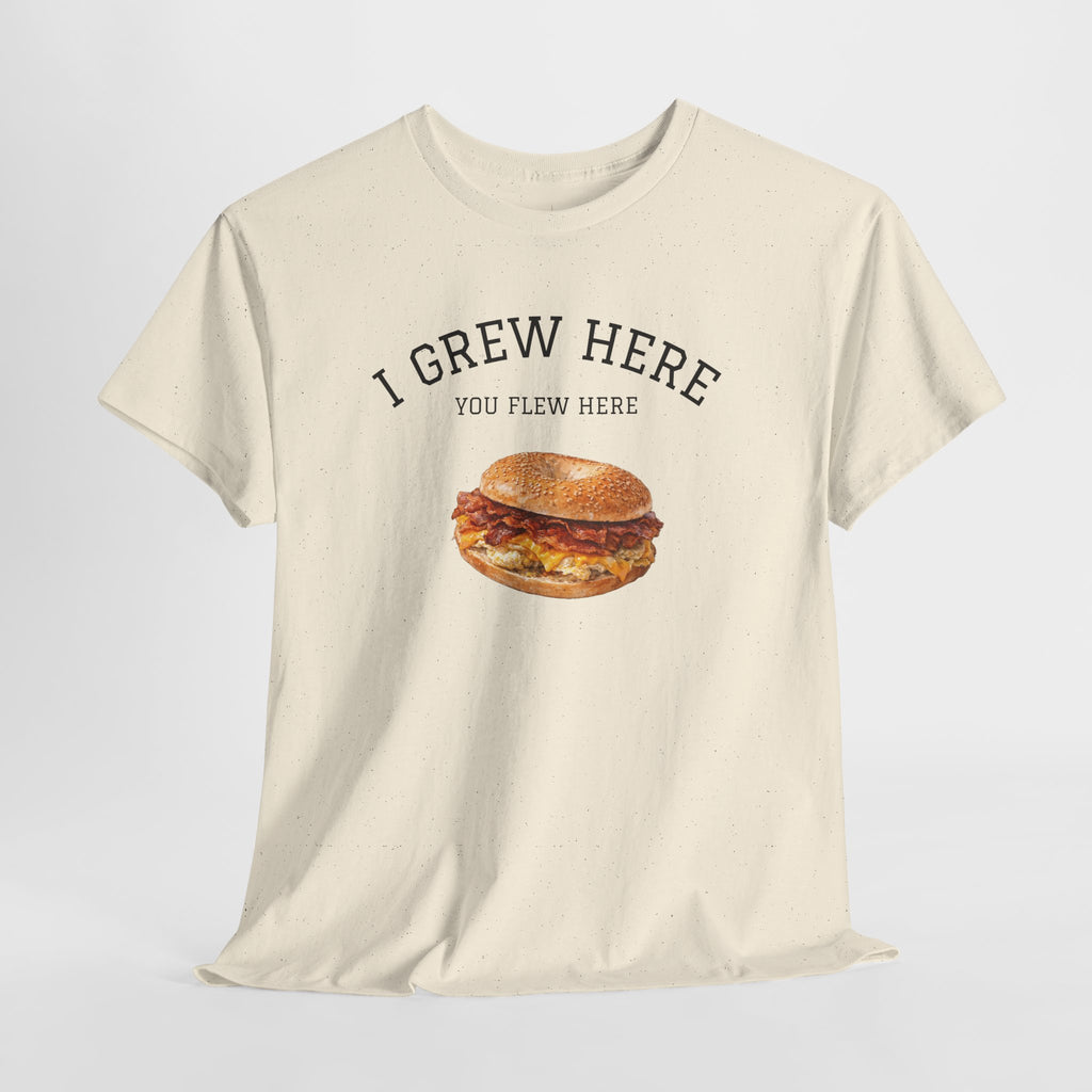 Bacon Egg and Cheese T-Shirt | I Grew Here You Flew Here New York City Bodega Food Tee