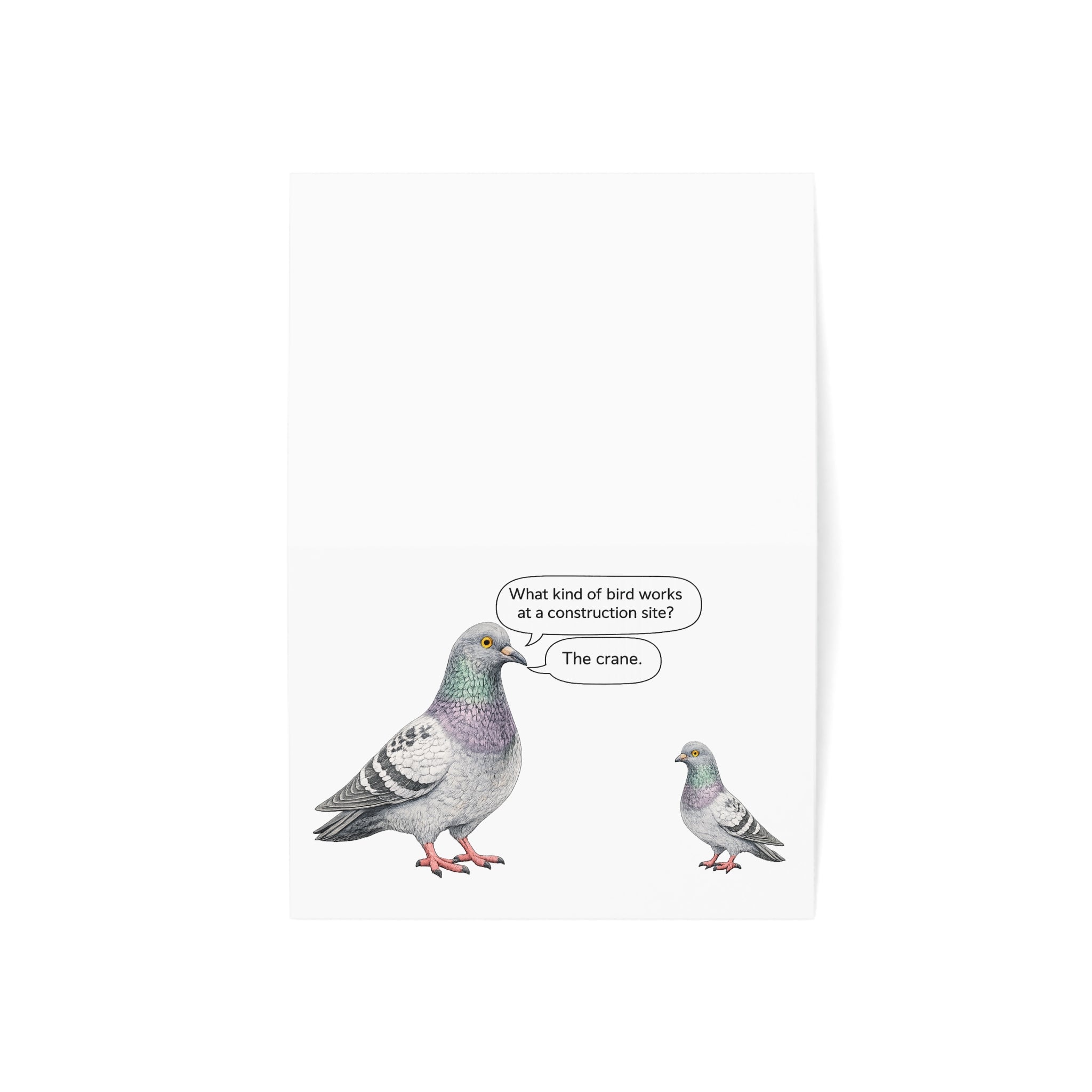 NYC Pigeon Father's Day Greeting Card | Dad Jokes Father's Day Card