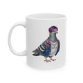 Taza personalizable de paloma de Koreatown NYC | Taza de café de cerámica para amantes de las aves y fanáticos del béisbol de Nueva York