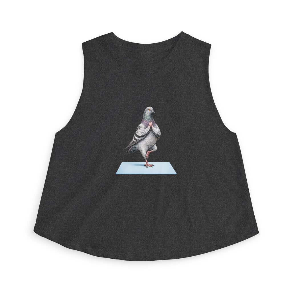 Central Park NYC Pigeon Crop Top — Yoga Bird Lovers YogiTank