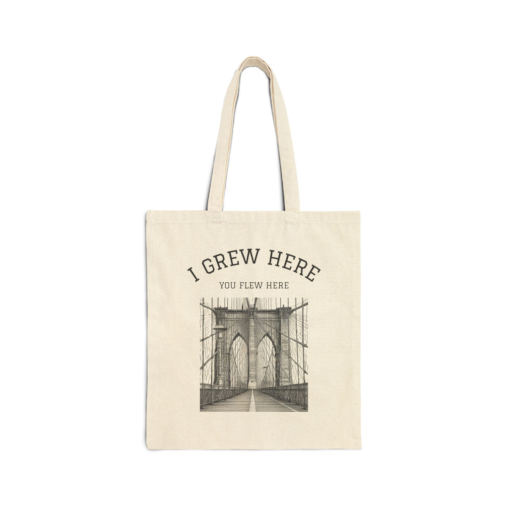 Brooklyn Bridge Bag | I Grew Here You Flew Here NYC Tote Bag
