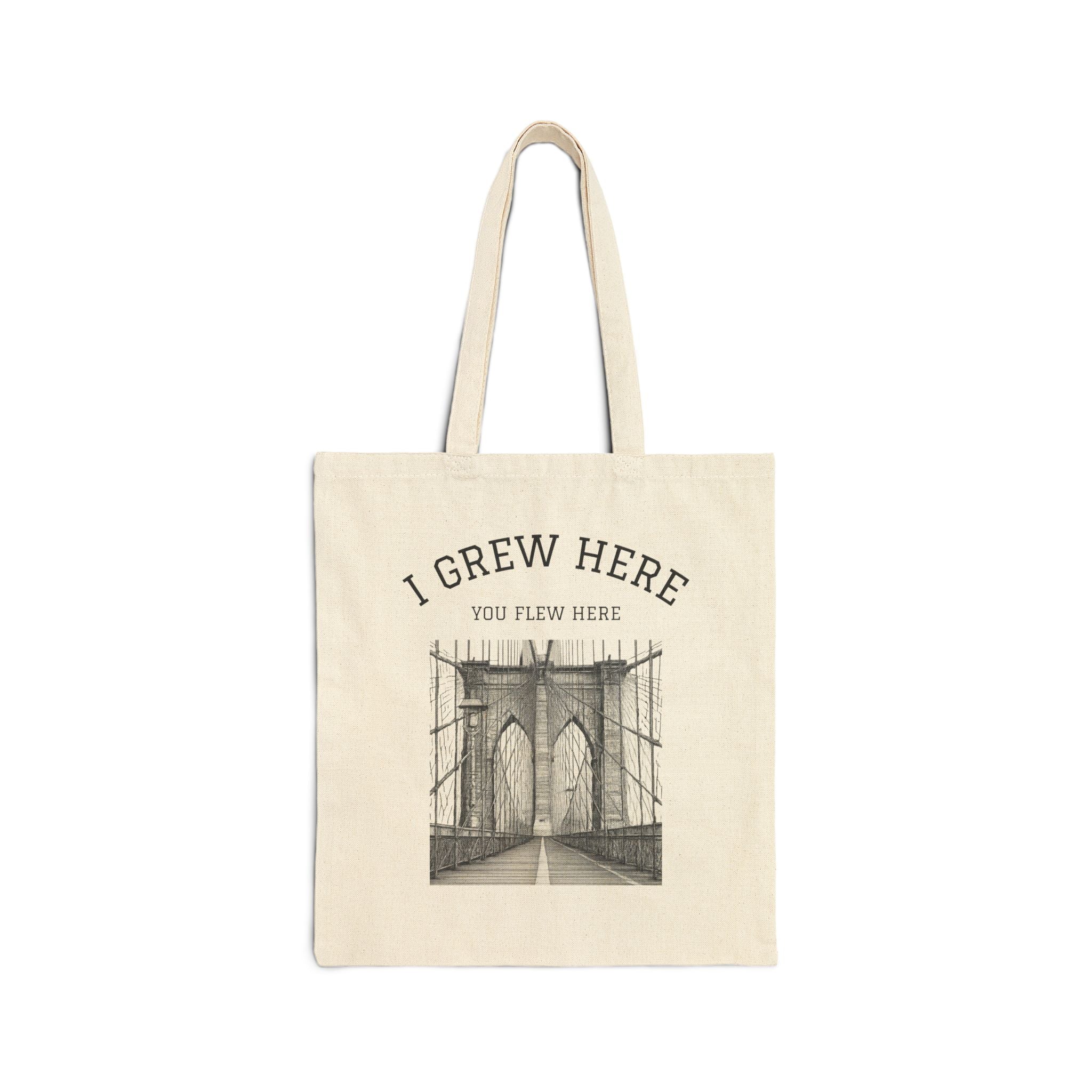 Brooklyn Bridge Bag | I Grew Here You Flew Here NYC Tote Bag