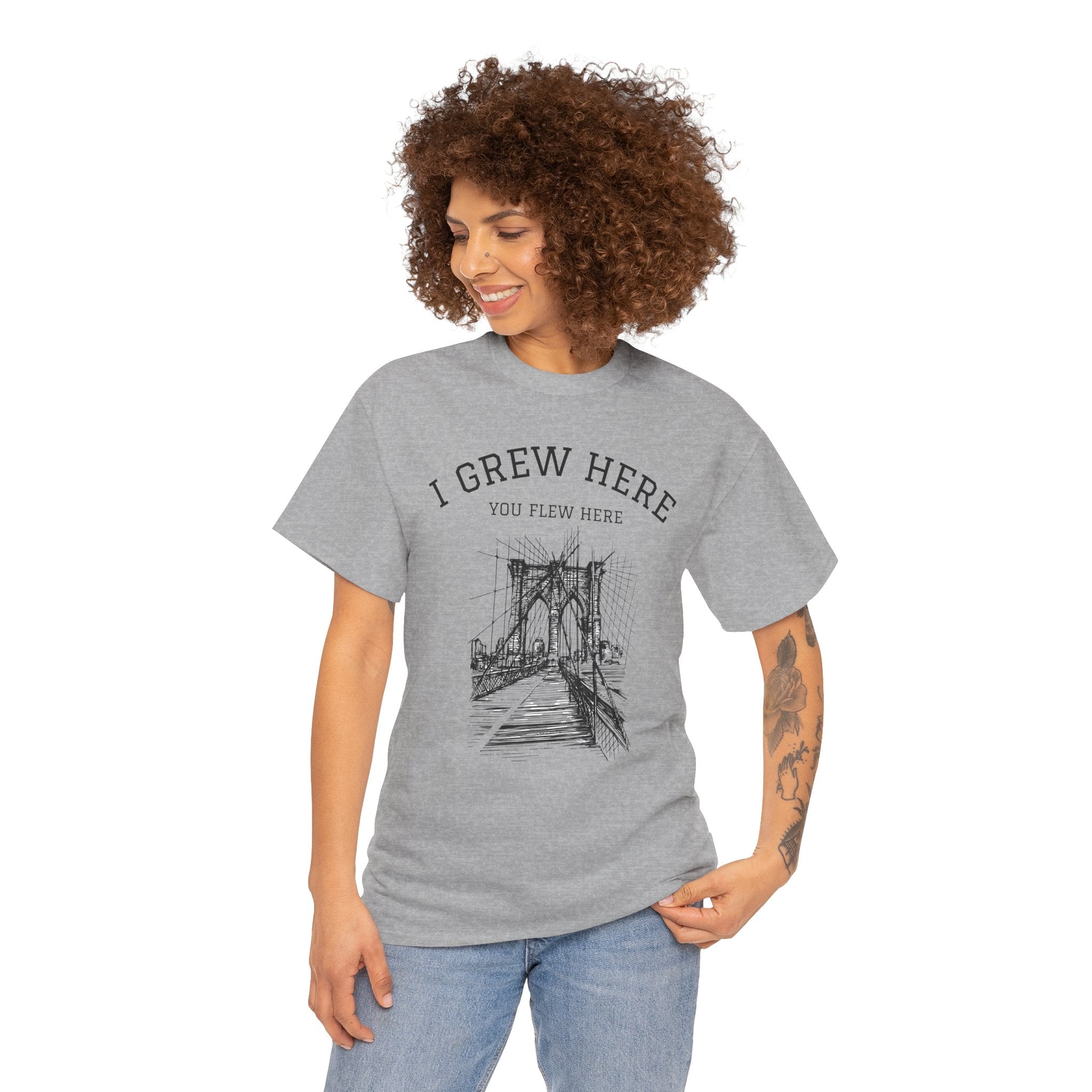 Brooklyn Bridge T-Shirt | I Grew Here You Flew Here New York Tee
