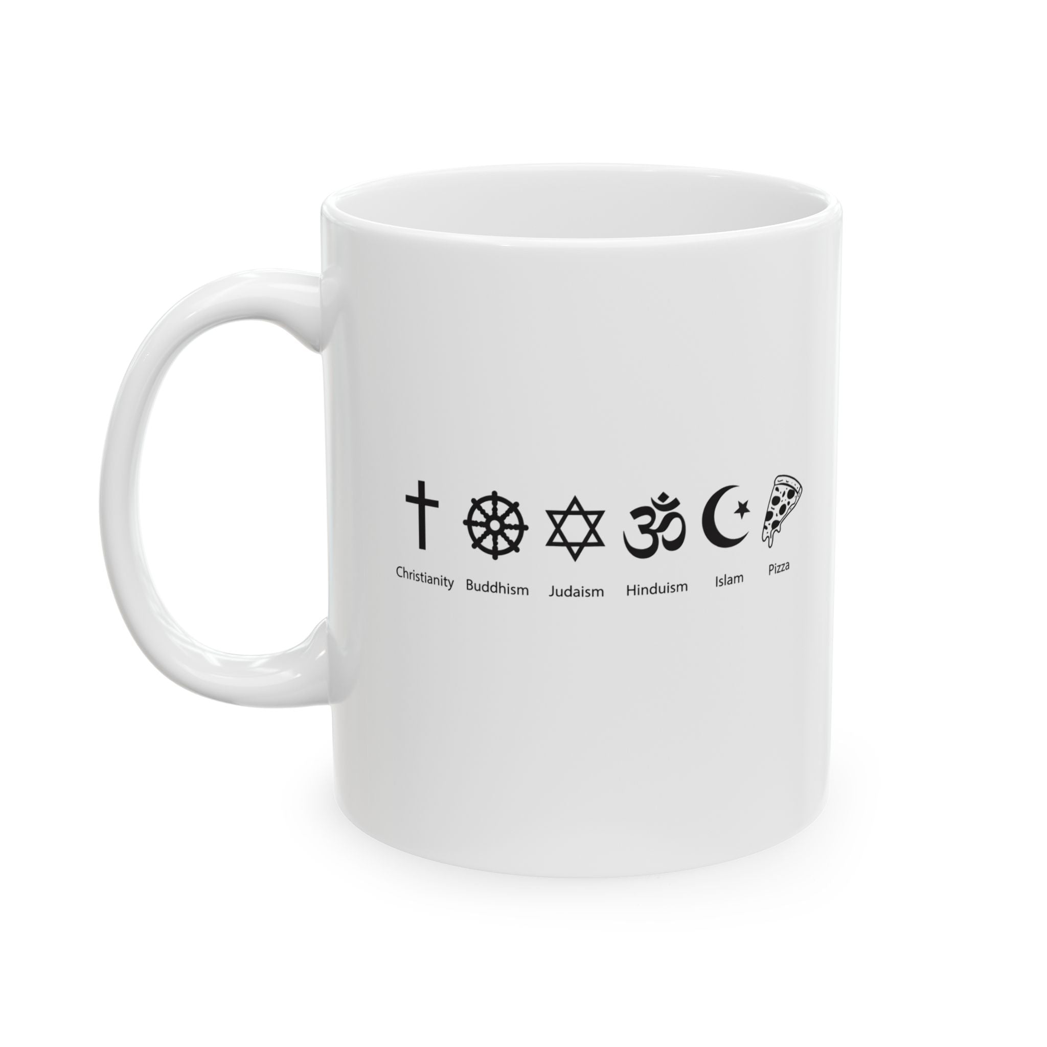 I Belive In Pizza Mug | Pizza Is My Religion Ceramic Mug