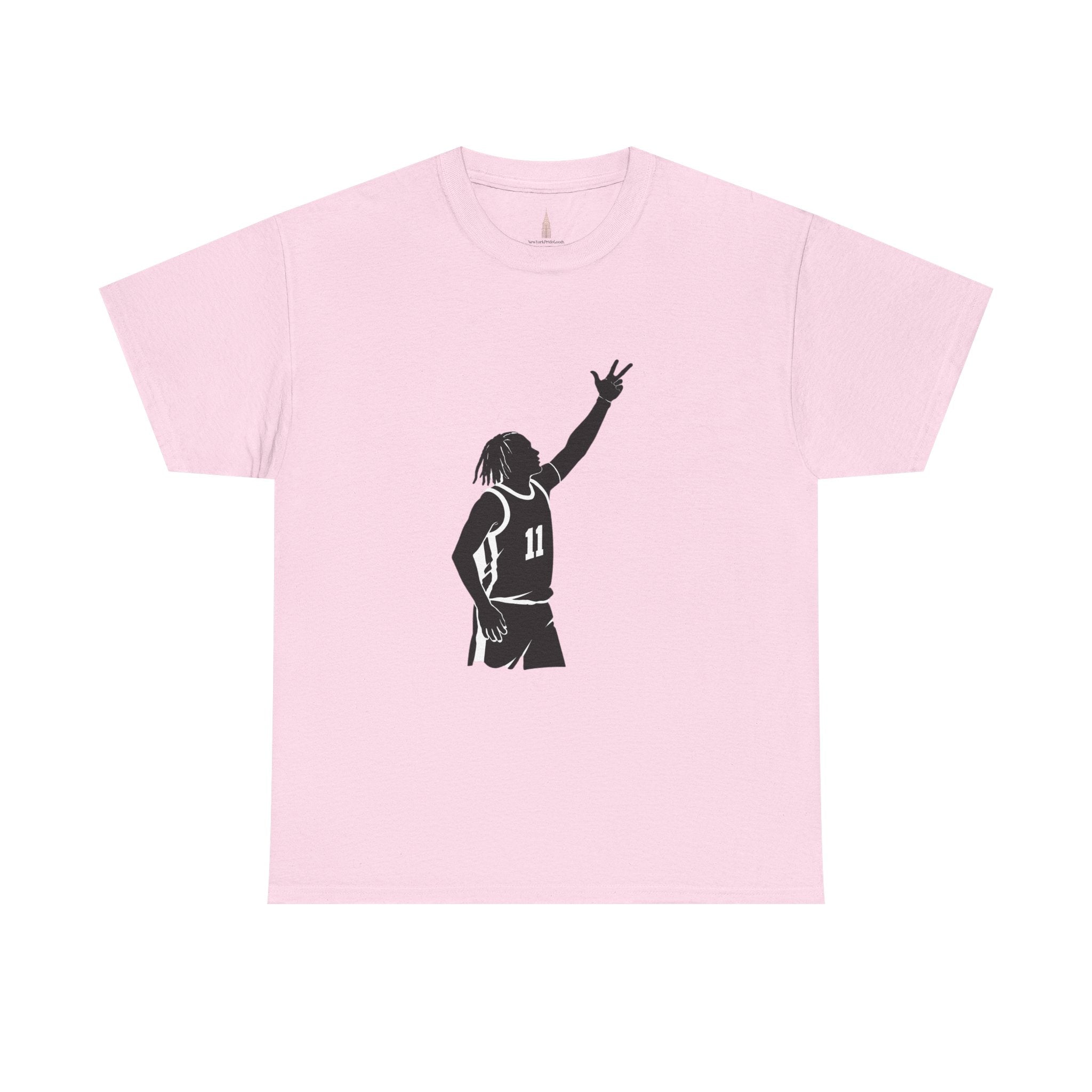 Customizable Jalen Brunson 3 Points Celly T-Shirt | New York Basketball Tee