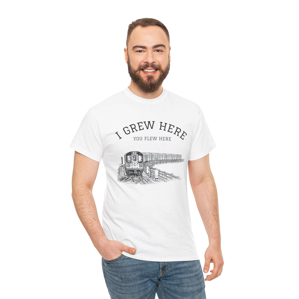 Elevated Subway T-Shirt |I Grew Here You Flew Here New York City Train Tee
