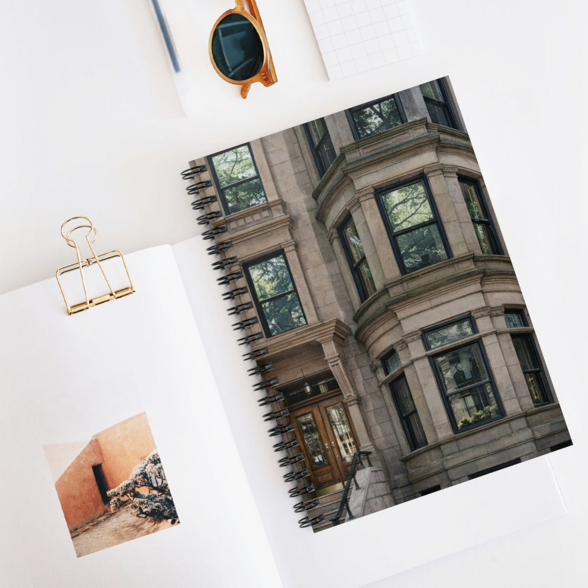 New York Brownstone Spiral Journal NYC Notebook