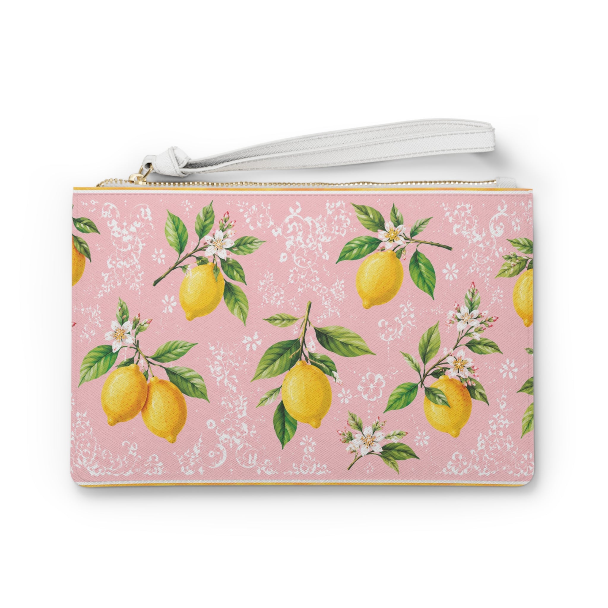 Little Italy Amalfi Pink and White with Lemon 2 Clutch