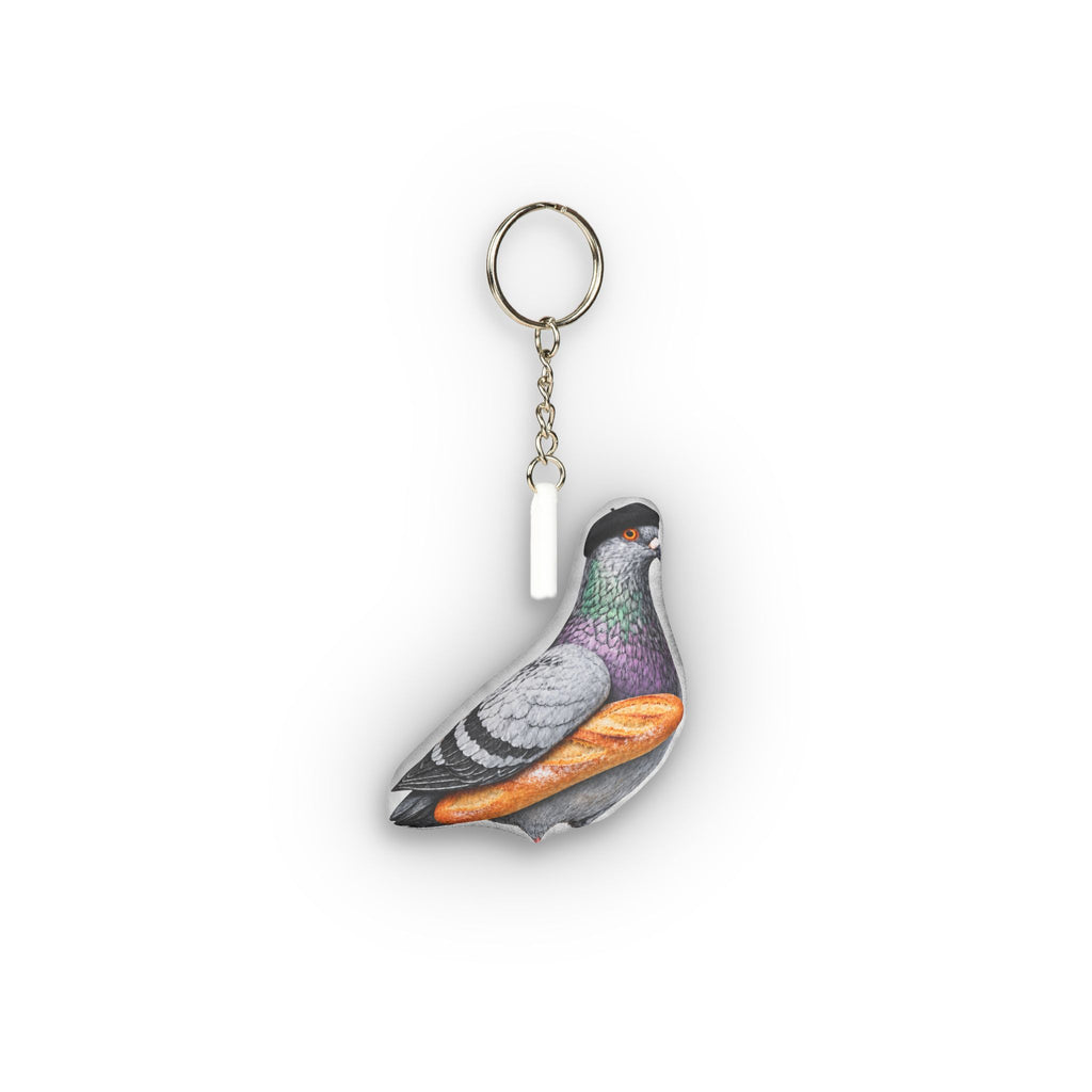 Carroll Gardens NYC Pigeon Mini Plush Keychain | Bird Lovers Plushie Bag Charm