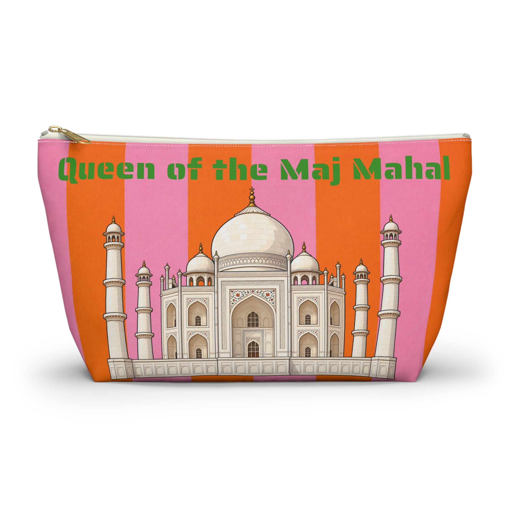 Queen of the Mahj Mahal 2 Mahjong Tile Pouch —  T-Bottom Travel Bag