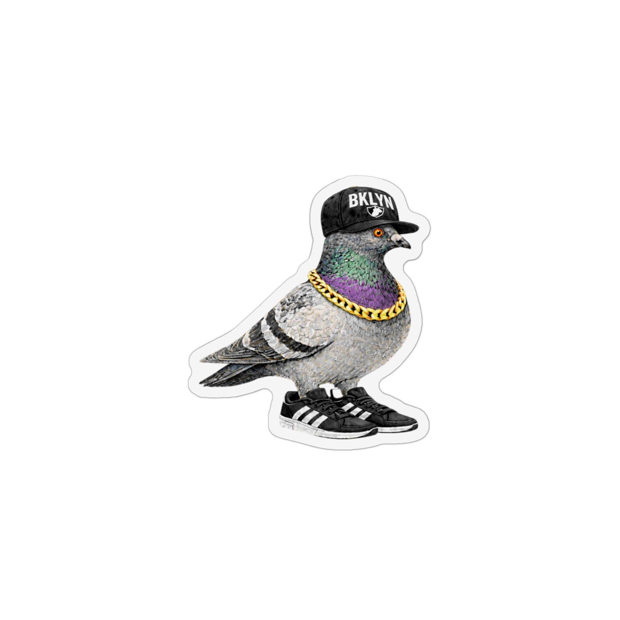 Brooklyn NYC Pigeon Magnet | New York Basketball Fan Bird Lover Fridge Magnet