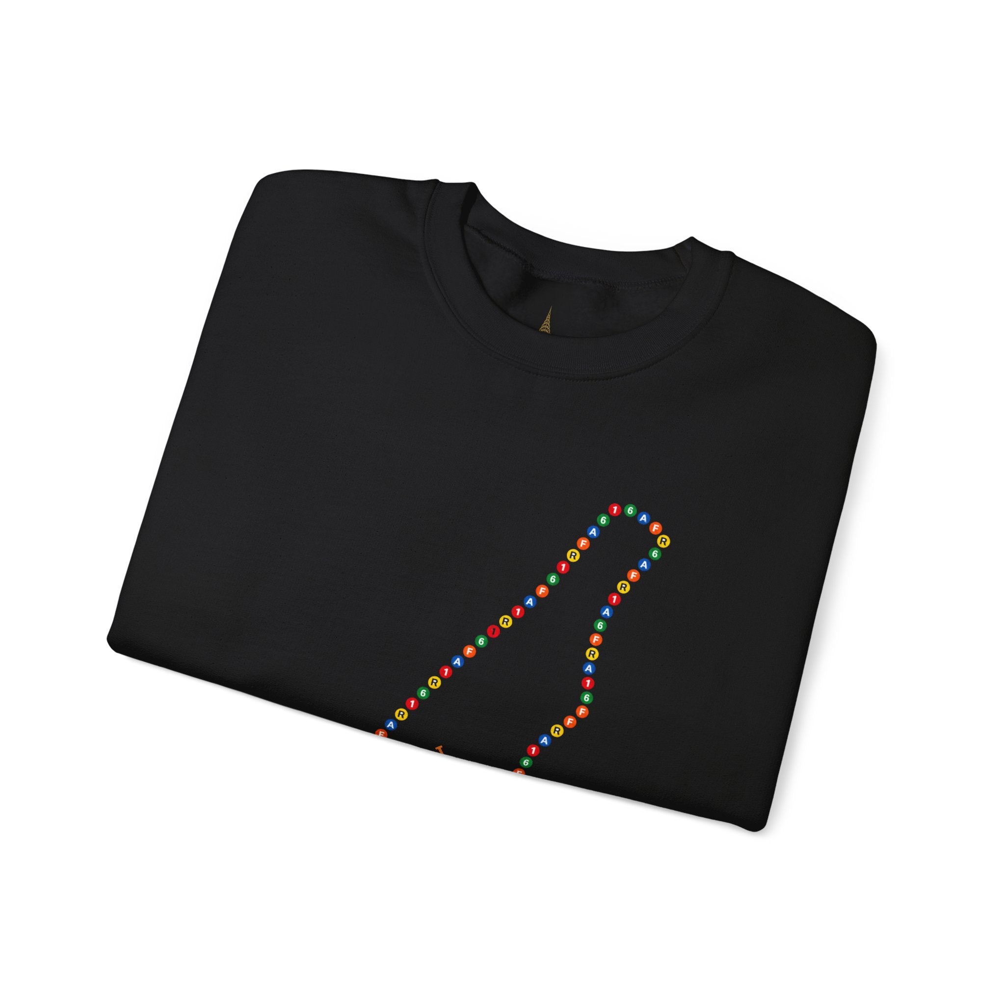 Manhattan Map Subway Signs Sweatshirt | NYC Crewneck Sweater