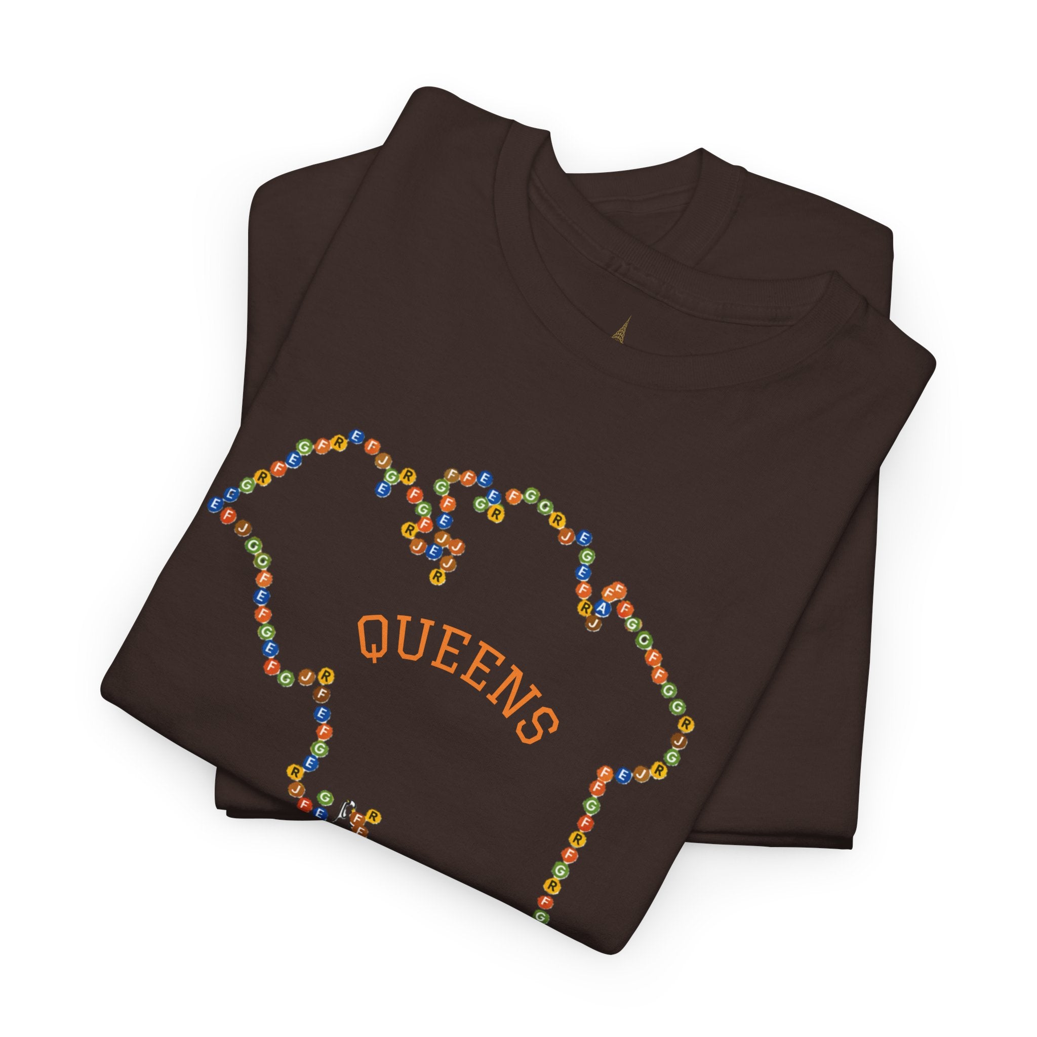 Queens Map Subway Signs T-Shirt | NYC Subway Tee