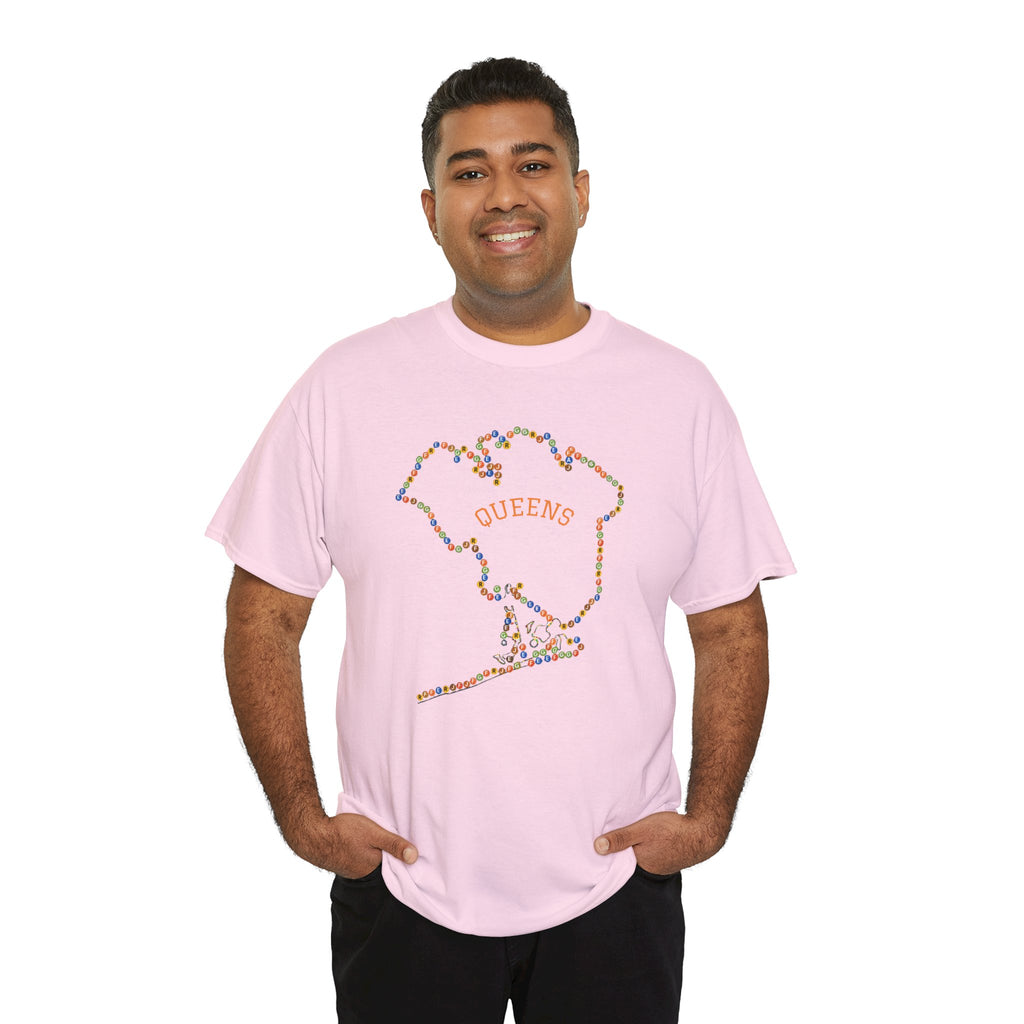 Queens Map Subway Signs T-Shirt | NYC Subway Tee