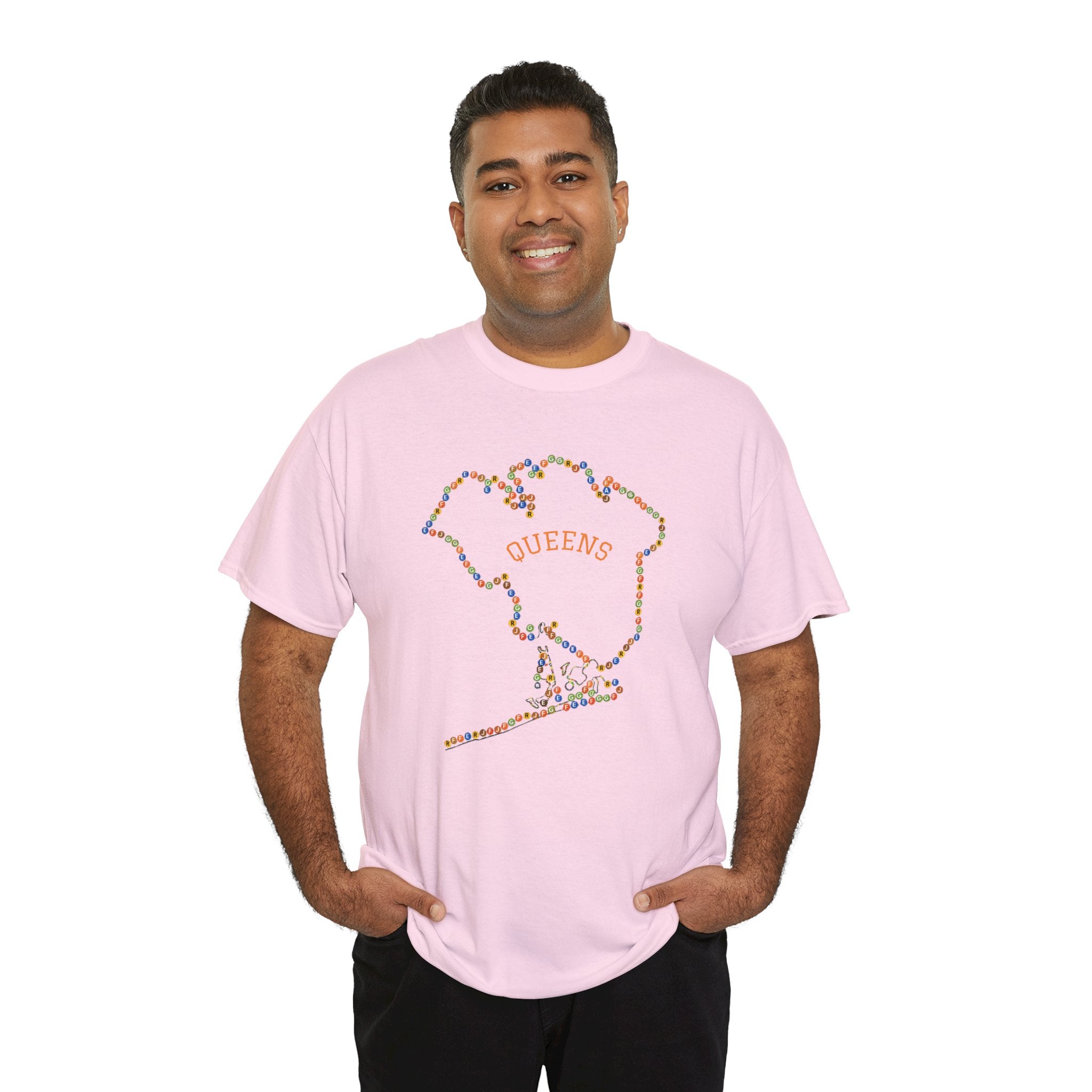 Queens Map Subway Signs T-Shirt | NYC Subway Tee