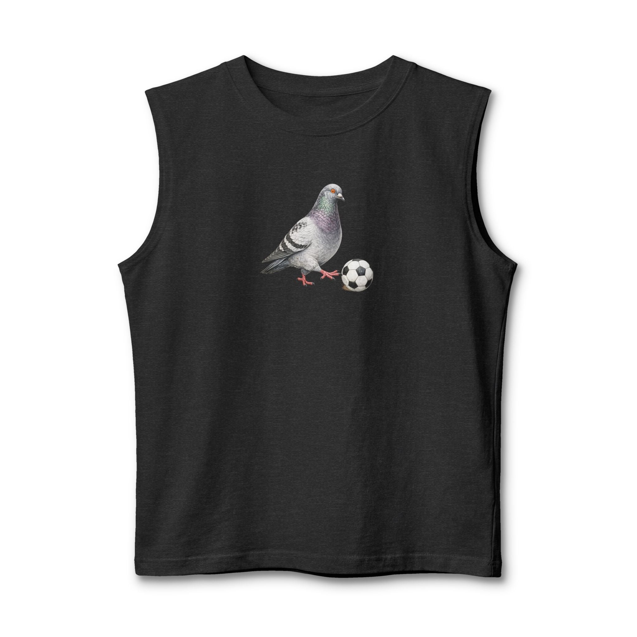 Customizable Corona NYC Pigeon Soccer Muscle Tank Top | Soccer Player Bird Lovers Tee