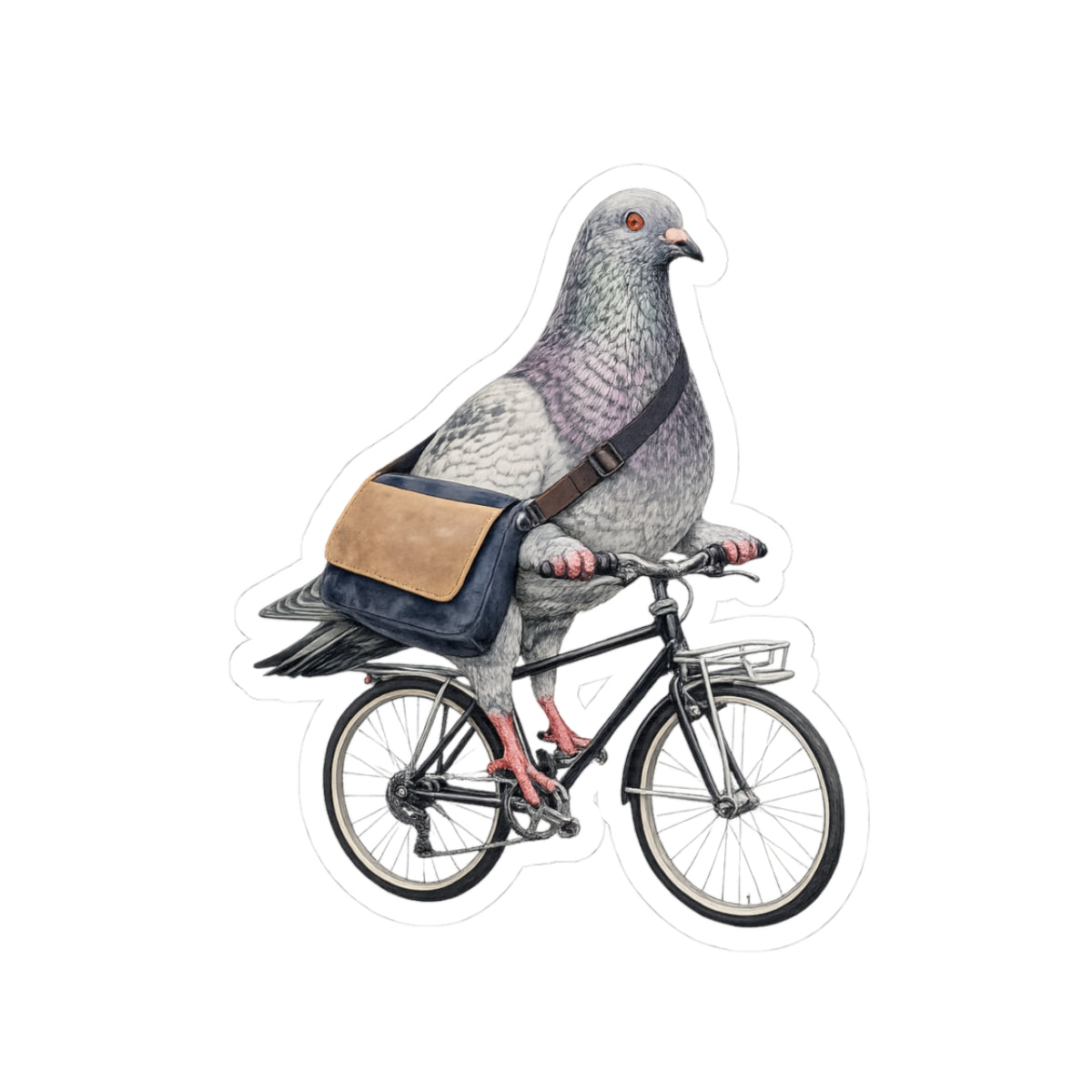 Midtown NYC Pigeon 3" x 3" Sticker