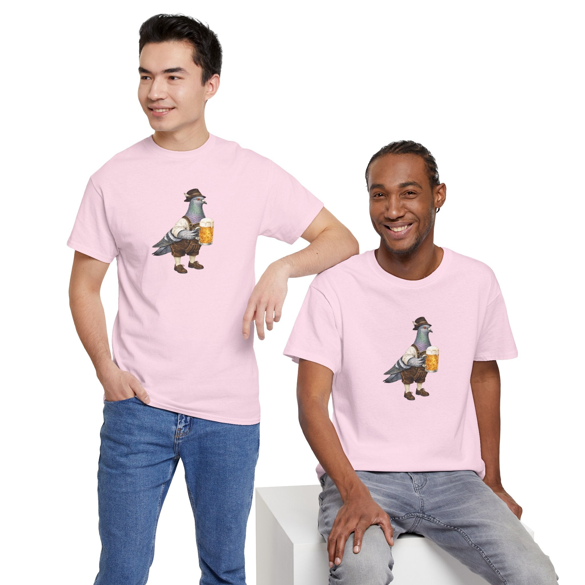 Customizable Yorkville NYC Pigeon T-Shirt | Oktoberfest Beer Garden Tee