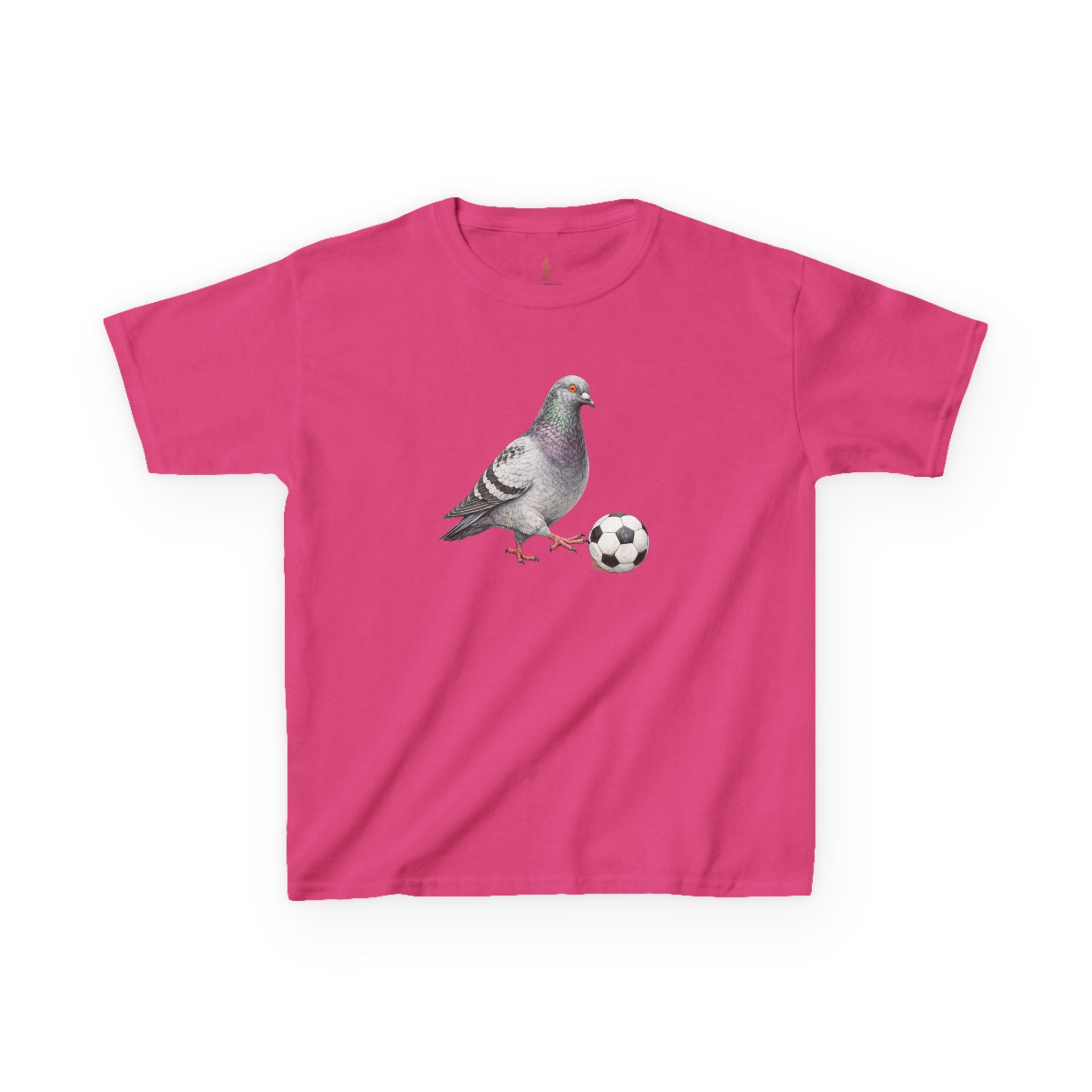 Customizable Corona NYC Pigeon Kids Soccer Tee — Cute Bird Soccer T-Shirt for Children