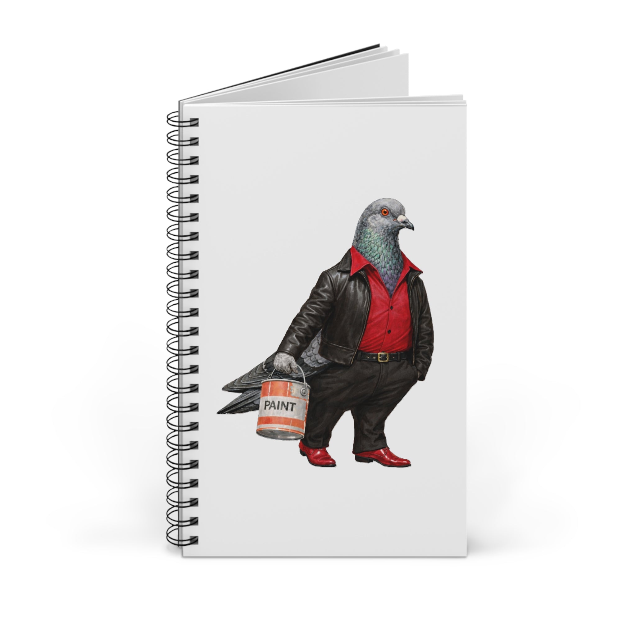 Customizable Bay Ridge NYC Pigeon Spiral Journal | Brooklyn Saturday Night Fever Bird Lovers Notebook