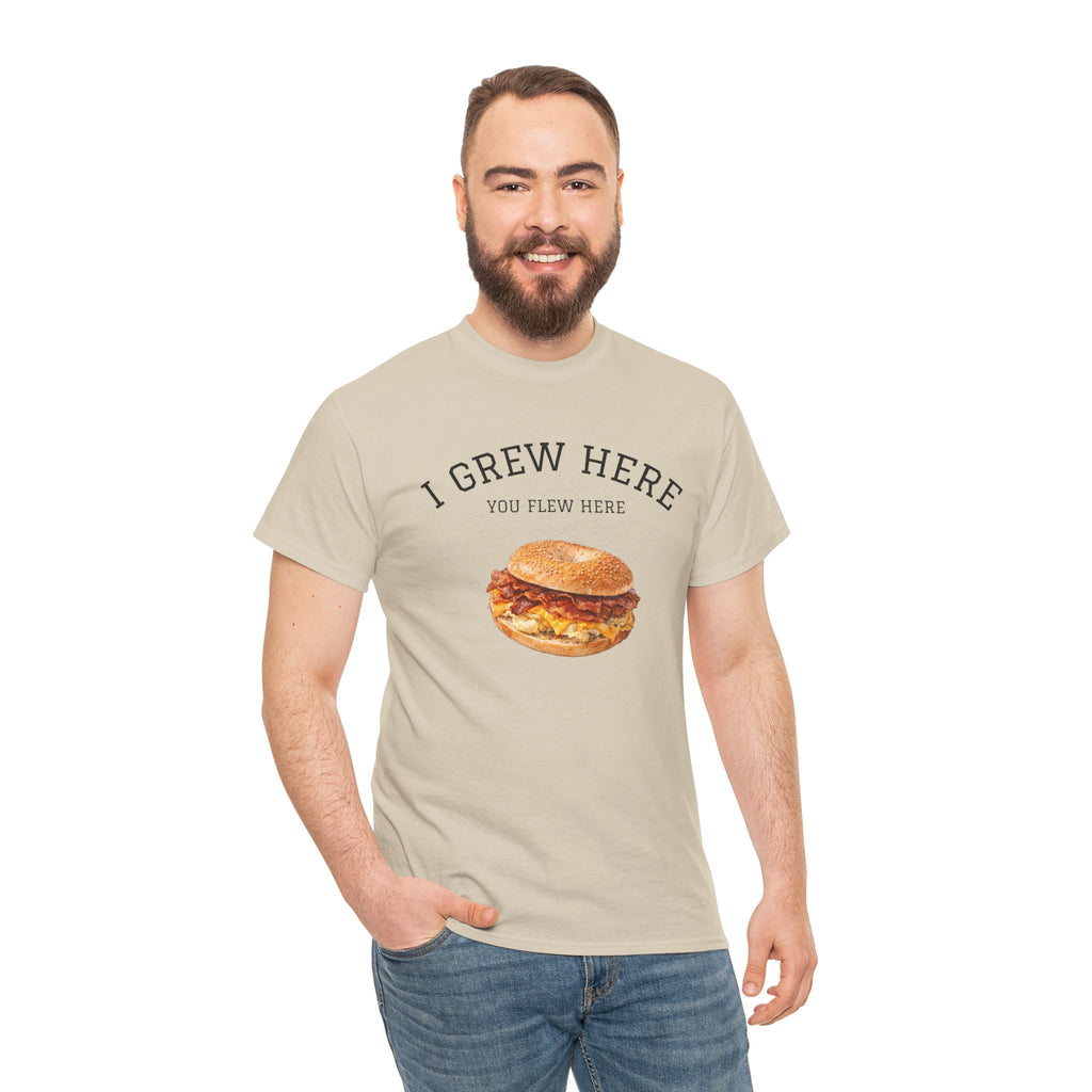 Bacon Egg and Cheese T-Shirt | I Grew Here You Flew Here New York City Bodega Food Tee