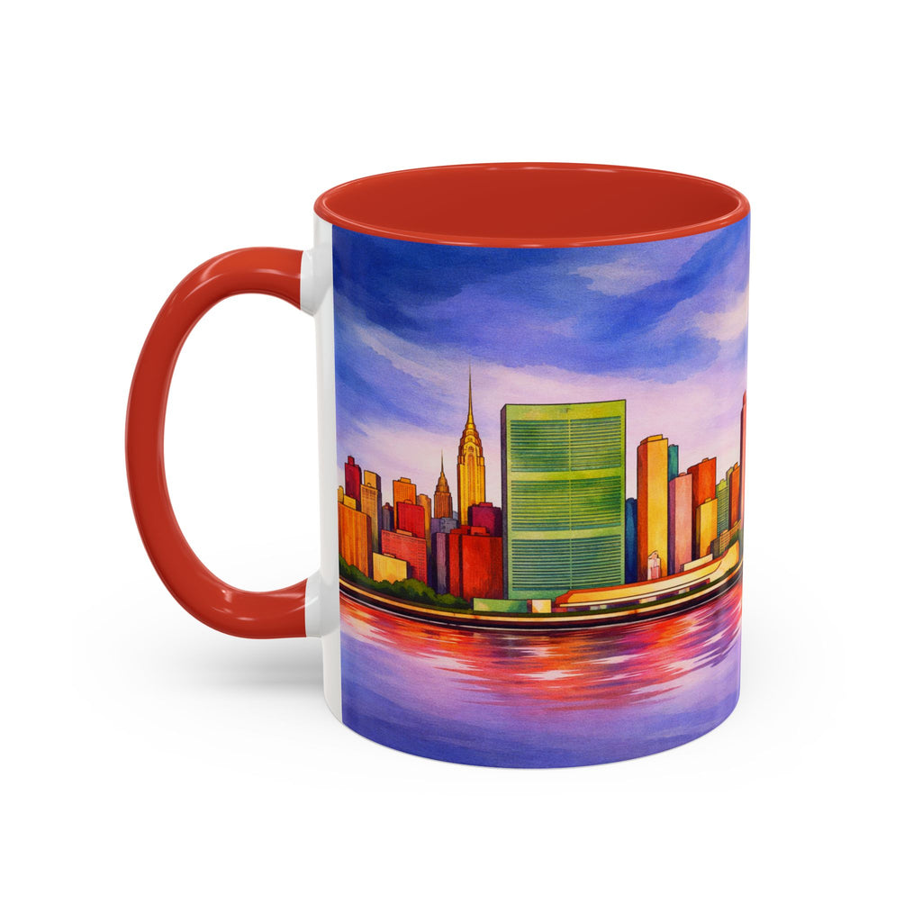 Colorful Midtown Manhattan Skyline NYC Accent Coffee Mug