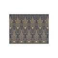 Chrysler Building Art Deco Ceramic Kitchen Tile — NYC Navy & Gold Geometric 6" x 8" Shower Tile