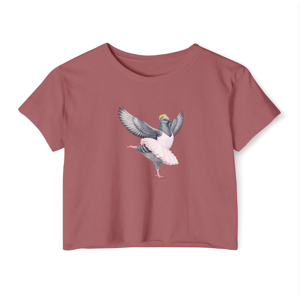 Customizable Lincoln Square NYC Pigeon Crop Top