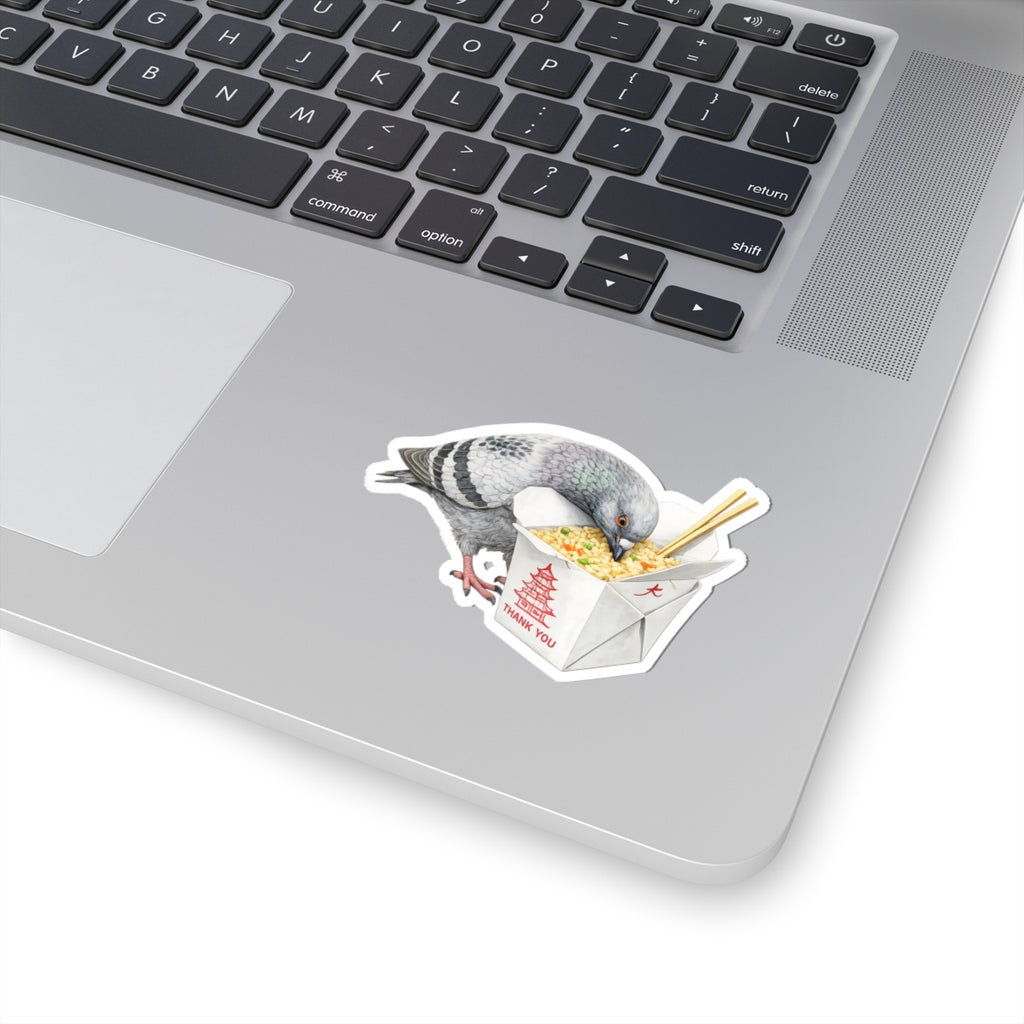 Flushing NYC Pigeon 3" x 3" Sticker