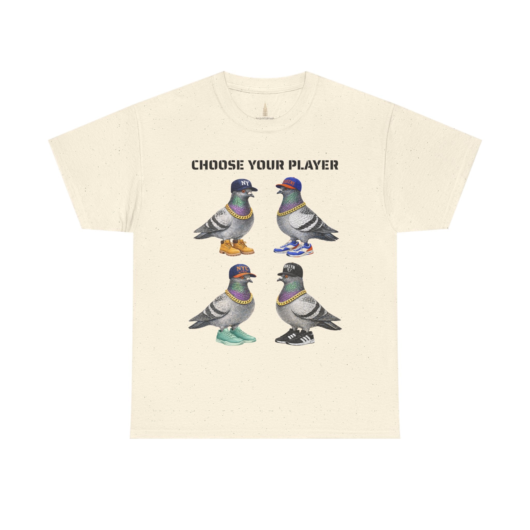 New York Sports Fan NYC Pigeon T-Shirt | NYC Baseball Basketball Fan Basketball Fan Tee