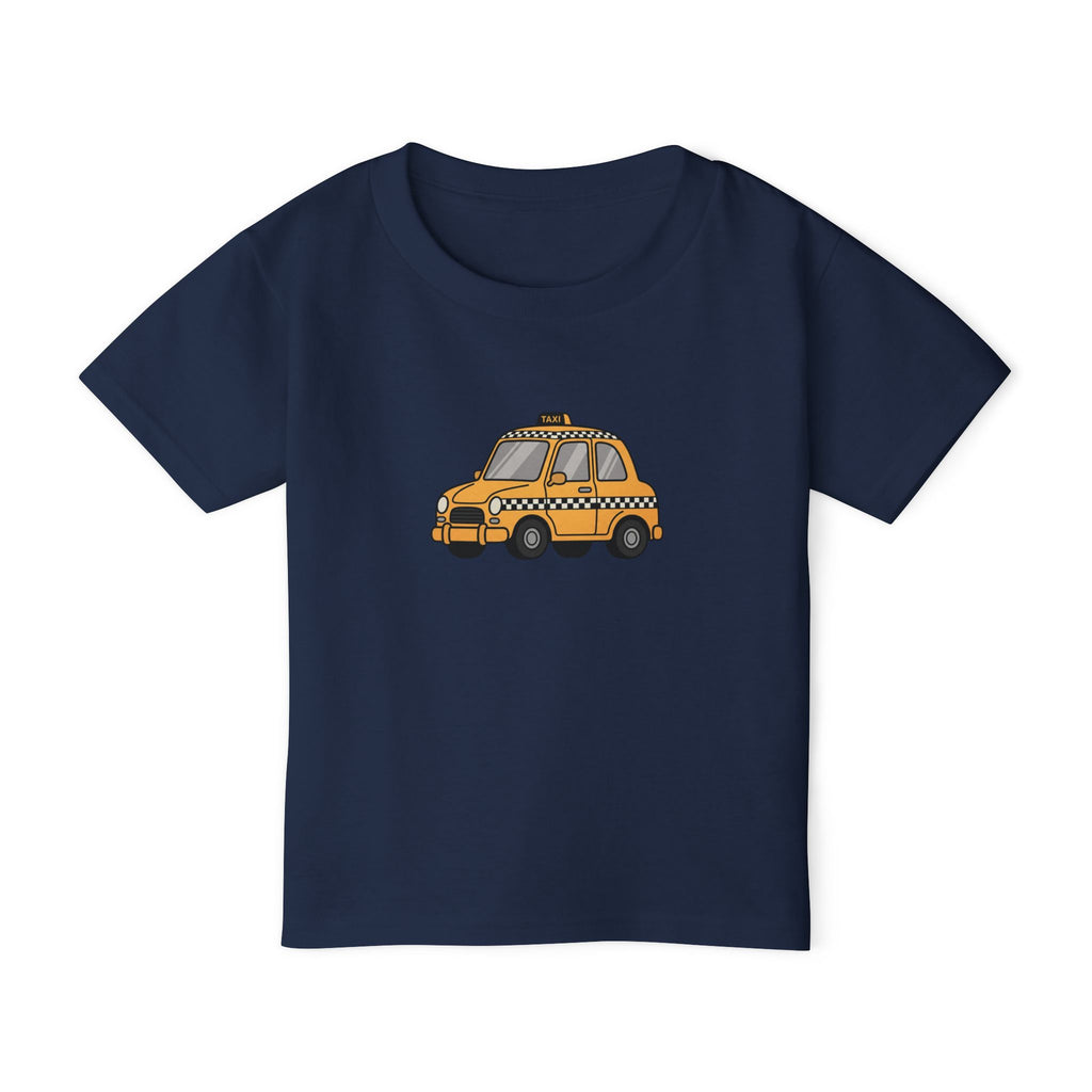 Camiseta de taxi de Nueva York para niños pequeños — Camiseta infantil con diseño de taxi amarillo a cuadros de Nueva York