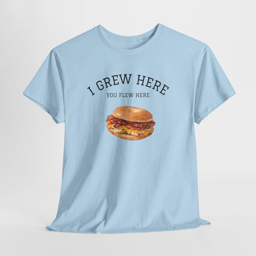 Bacon Egg and Cheese T-Shirt | I Grew Here You Flew Here New York City Bodega Food Tee