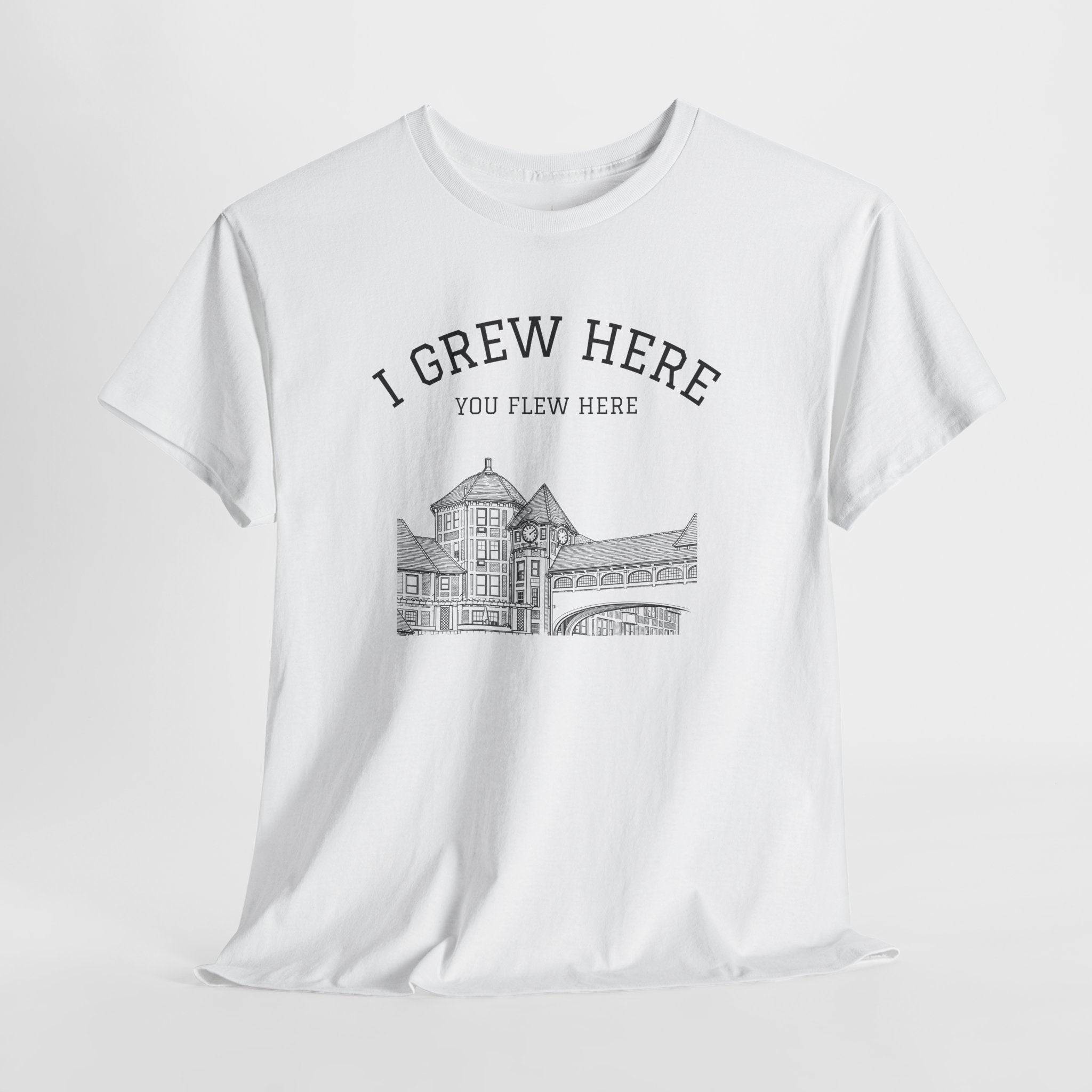 Forest Hills Station Plaza T-Shirt | I Grew Here You Flew Here New York City Queens Station Plaza Tee