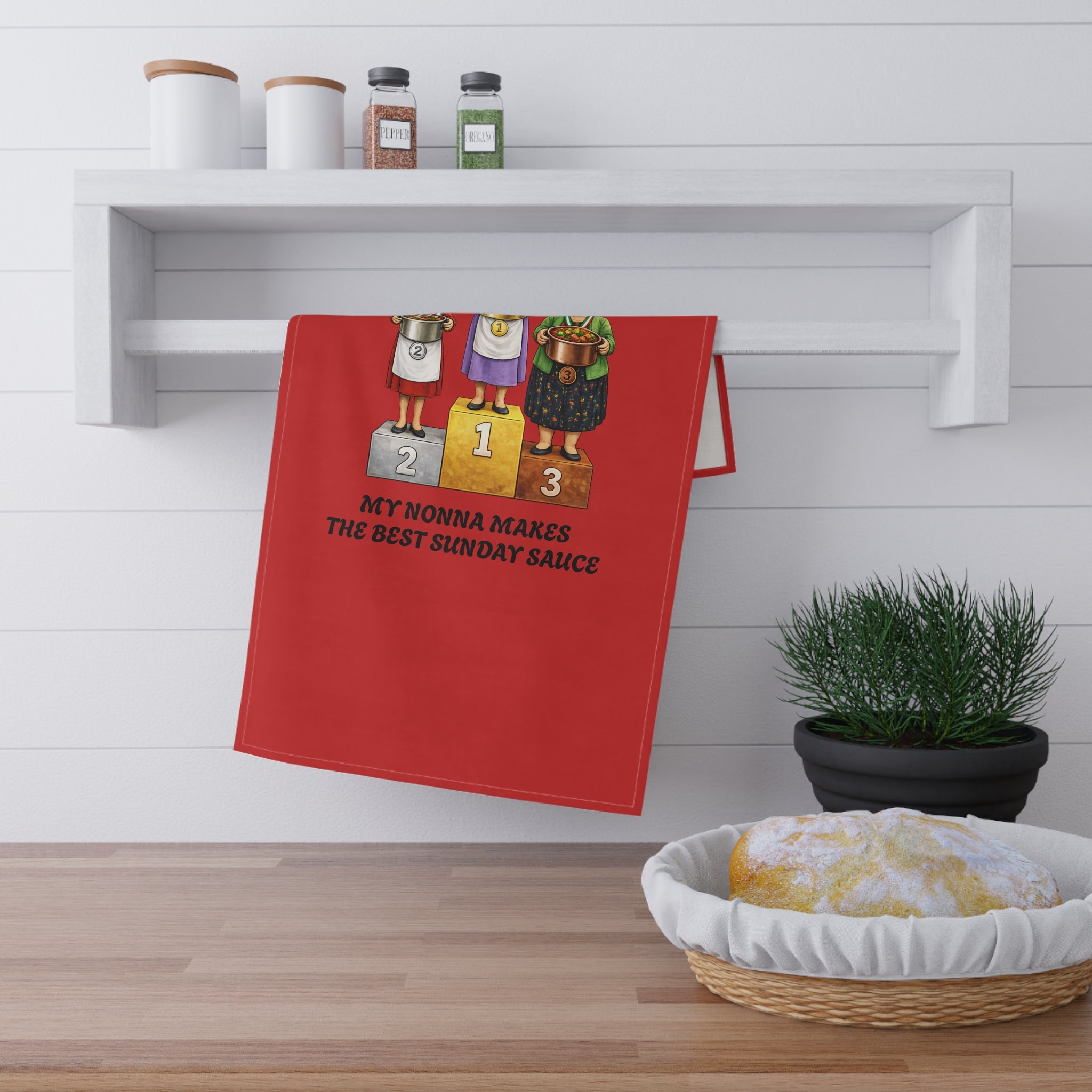 My Nonna Makes the Best Sunday Sauce Tea Towel | Italian Grandma Pasta Sauce Competition Nonna Towel