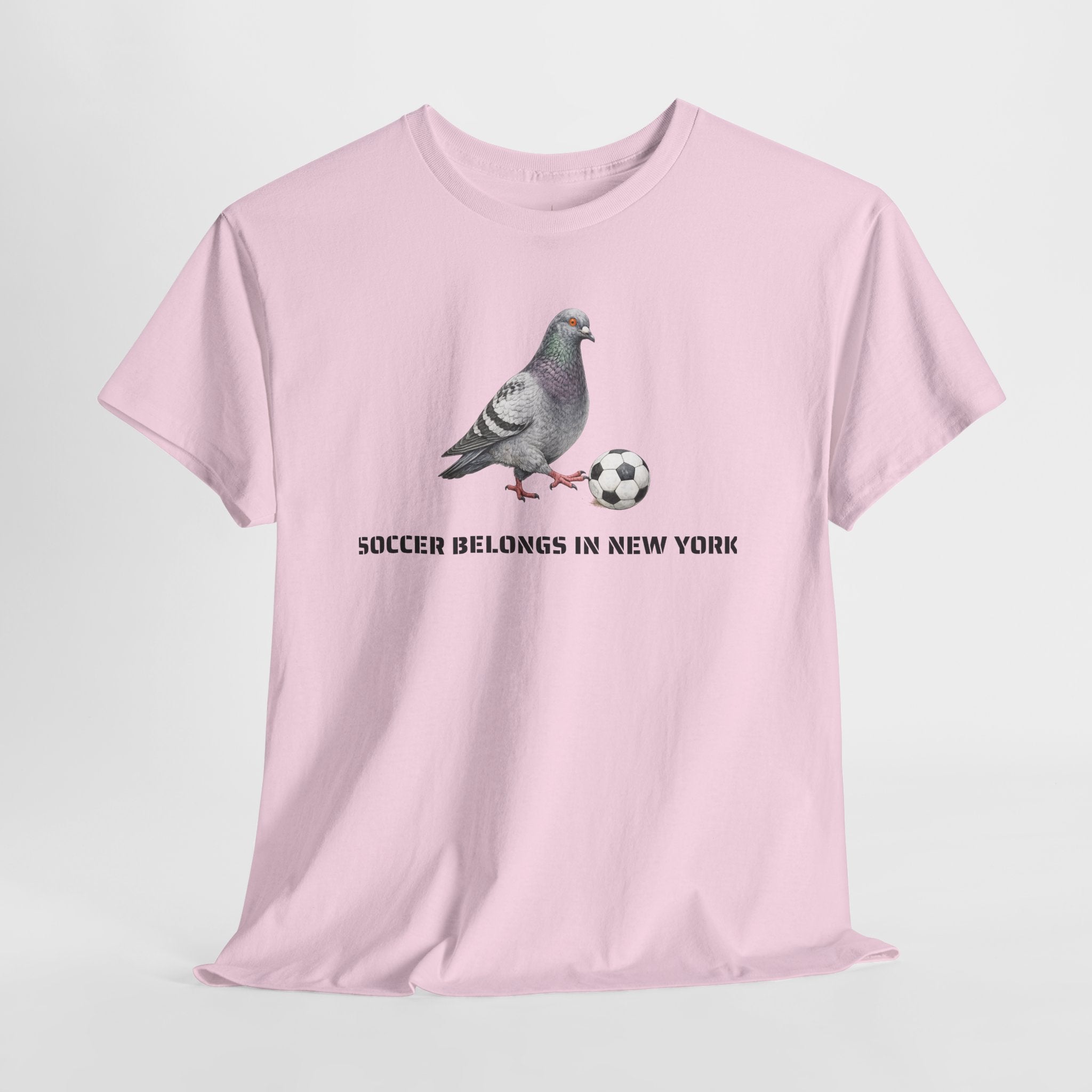 Customizable Corona NYC Pigeon Soccer Belongs in New York T-Shirt | Soccer Player Tee