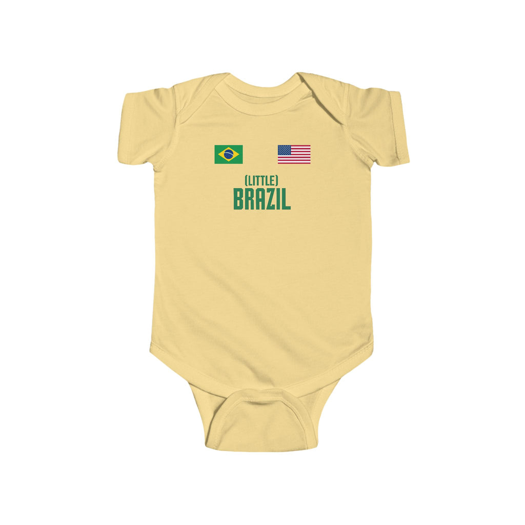 Little Brazil NYC Kids Baby Onesie | Little Brazil Soccer Infant Bodysuit