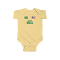 Little Brazil NYC Kids Baby Onesie | Little Brazil Soccer Infant Bodysuit